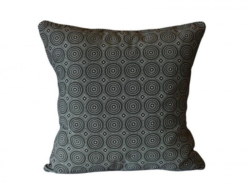 Shweshwe Print cushion cover - Ebony and white Shweshwe Print cushion cover - Ebony and white